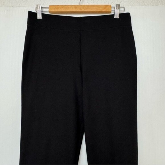 Eileen Fisher high rise Straight Leg pull on Pants in black size XSmall - Picture 3 of 11